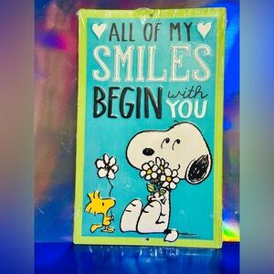 Peanuts Snoopy and Woodstock Wall Decor - Blue and Yellow